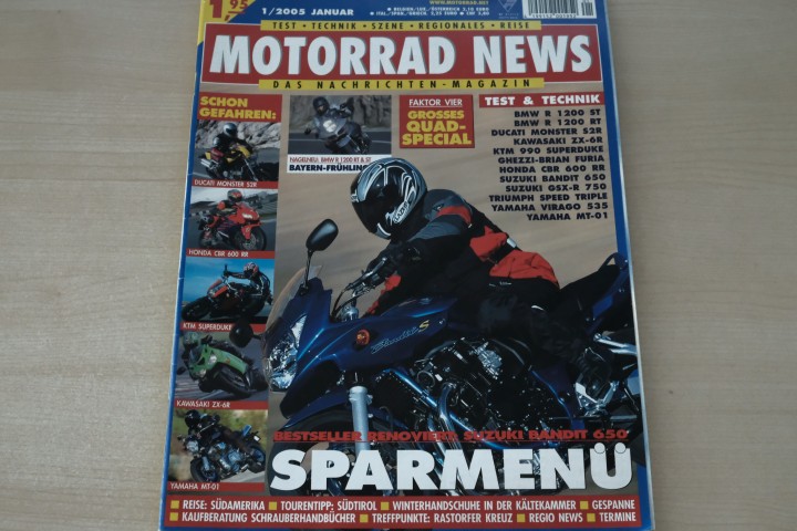 Deckblatt Motorrad News (01/2005)